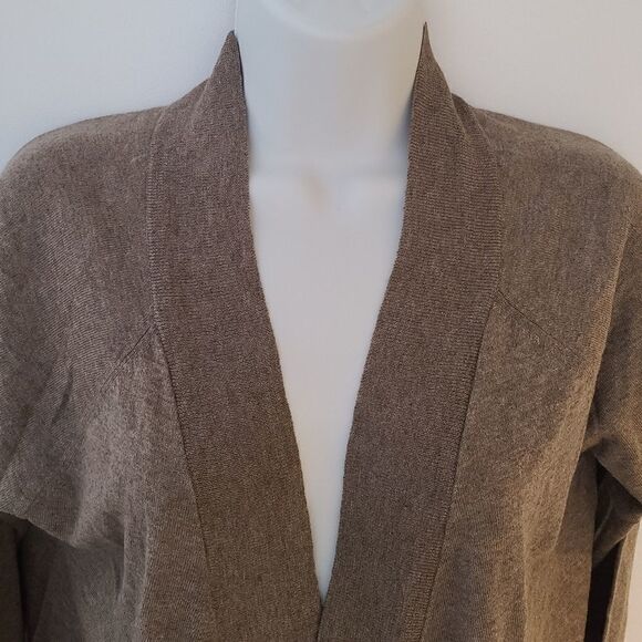 NWT GAP Brown Lightweight Open Cardigan L - Picture 4 of 7